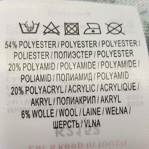 Marc Aurel Women's "No Bad Days" Blue/Black Long Sleeved Hooded Top Size 6 - Picture 8 of 9